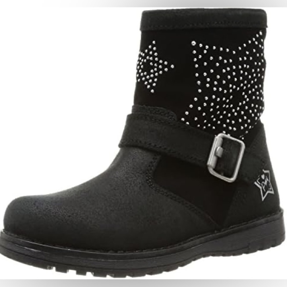 Primigi Suede Rhinestone Moto Boots🖤
